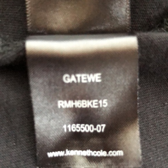 REACTION Kenneth Cole Men's Size XL Black and Grey Henley Shirt - Picture 6 of 6